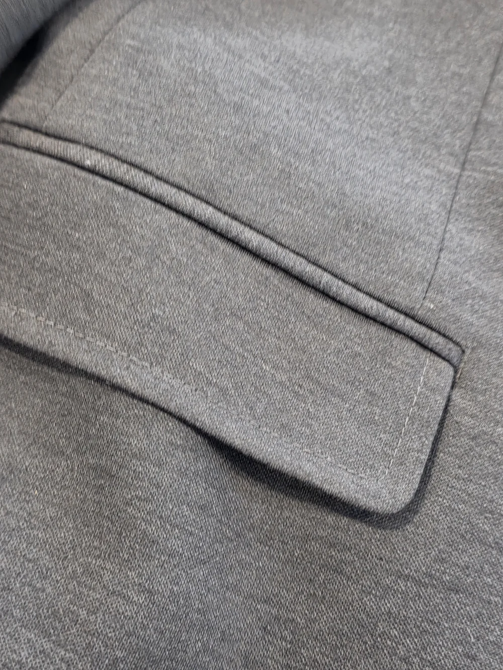 40R Men's 1670 by Hudson's Bay Unstructured Blazer Dark Gray 2 Button Sport Coat
